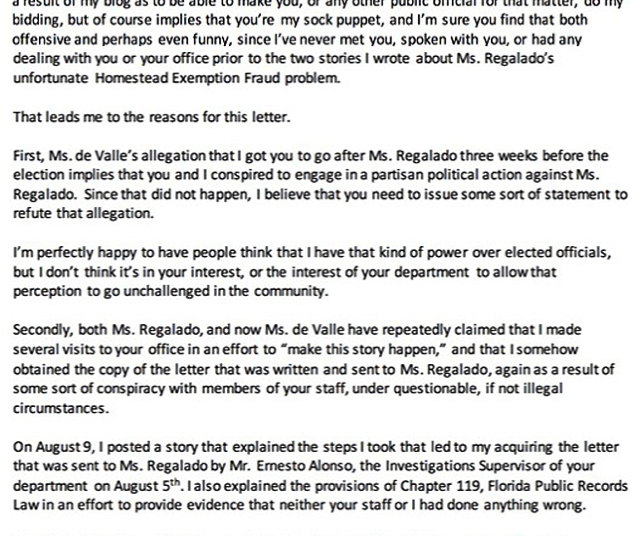 Open letter