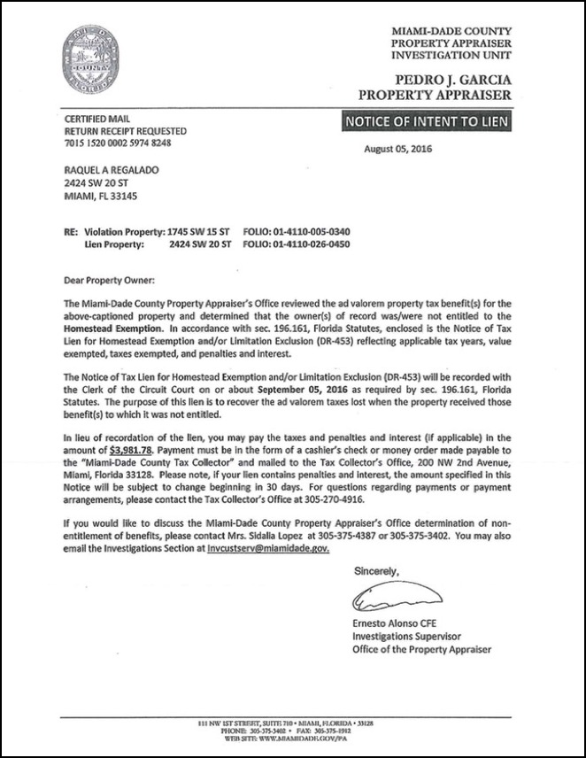 Part Ii Raquel Regaldo Did Commit Homestead Exemption Fraud Fraud