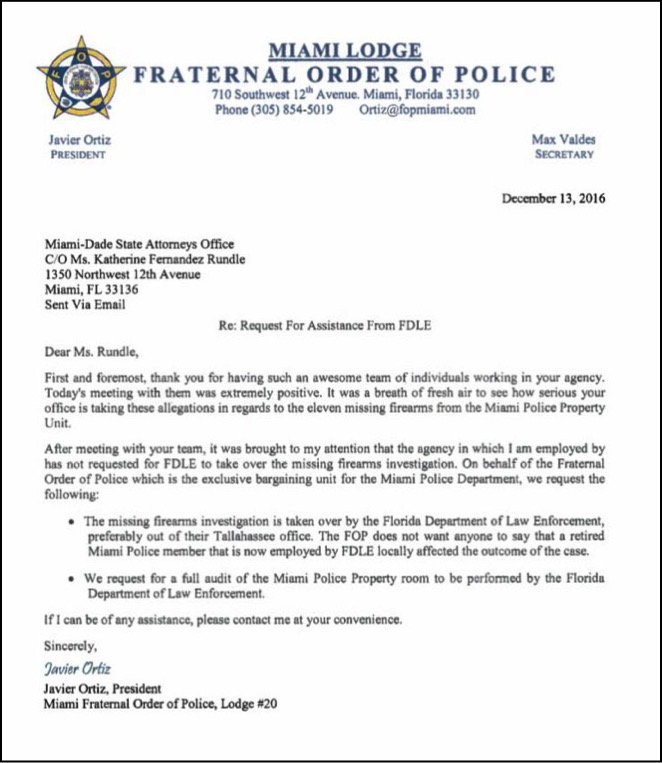 Miami Fop Lodge Comes Out Swinging Fop comes out swinging miami politics